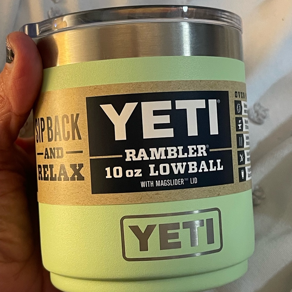 YETI Rambler 10 oz Lowball in Key Lime Green